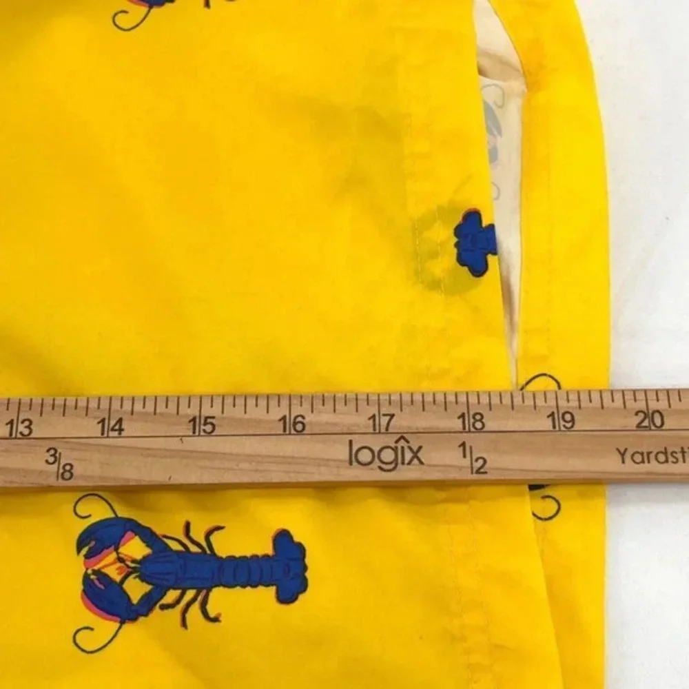 Club Room Lined Swim Trunks Mens XXL Yellow‎ Quick Dry Novelty Print 7